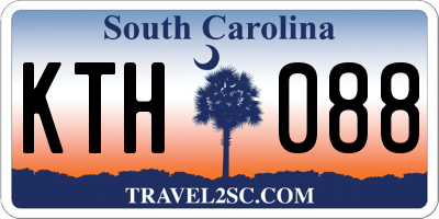 SC license plate KTH088