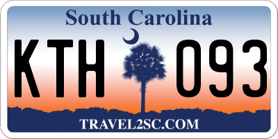 SC license plate KTH093