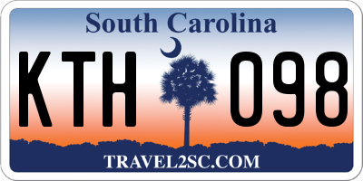 SC license plate KTH098