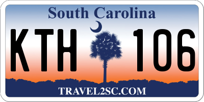 SC license plate KTH106
