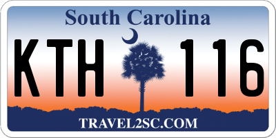 SC license plate KTH116