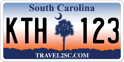 SC license plate KTH123