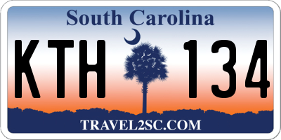 SC license plate KTH134