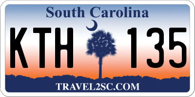 SC license plate KTH135