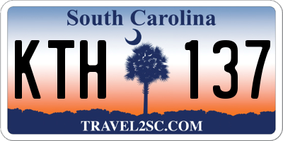 SC license plate KTH137