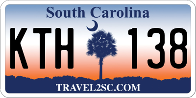 SC license plate KTH138