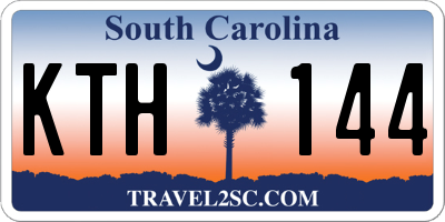 SC license plate KTH144