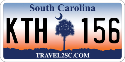 SC license plate KTH156