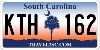 SC license plate KTH162
