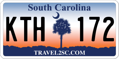 SC license plate KTH172