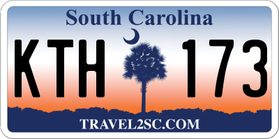 SC license plate KTH173