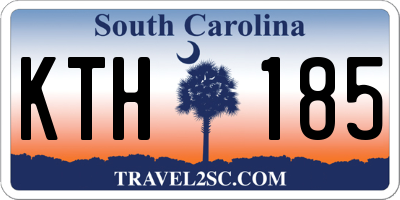 SC license plate KTH185
