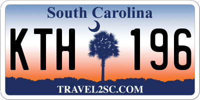 SC license plate KTH196