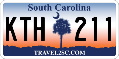 SC license plate KTH211