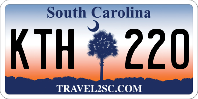 SC license plate KTH220
