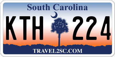 SC license plate KTH224
