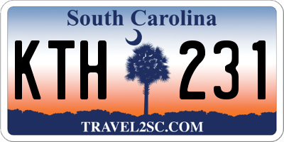 SC license plate KTH231