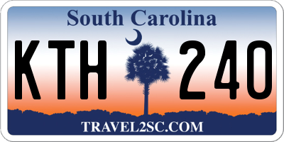 SC license plate KTH240