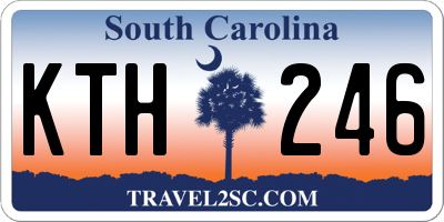 SC license plate KTH246