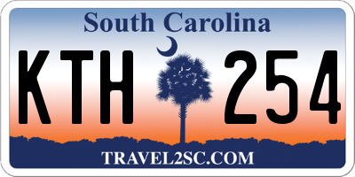 SC license plate KTH254