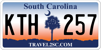 SC license plate KTH257