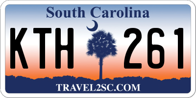 SC license plate KTH261