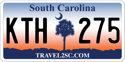 SC license plate KTH275