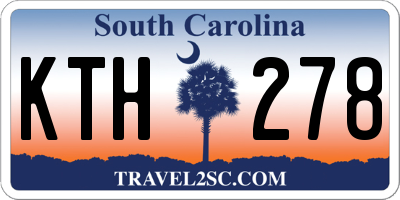 SC license plate KTH278
