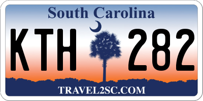 SC license plate KTH282