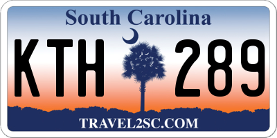 SC license plate KTH289