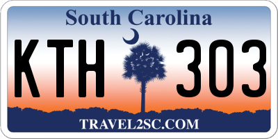 SC license plate KTH303