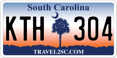 SC license plate KTH304
