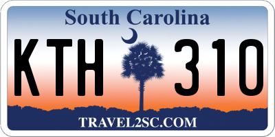 SC license plate KTH310