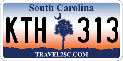 SC license plate KTH313