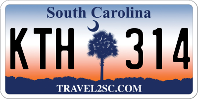 SC license plate KTH314