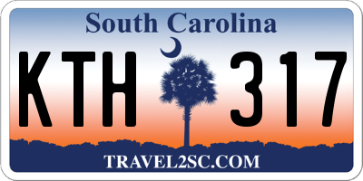 SC license plate KTH317