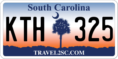 SC license plate KTH325