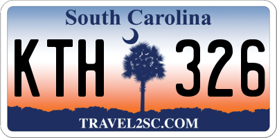 SC license plate KTH326
