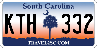 SC license plate KTH332