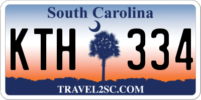 SC license plate KTH334