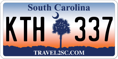 SC license plate KTH337