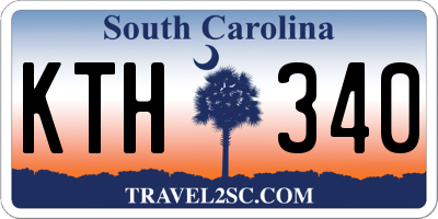 SC license plate KTH340
