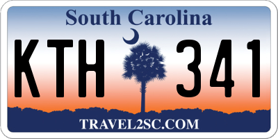 SC license plate KTH341
