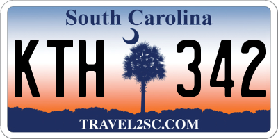 SC license plate KTH342