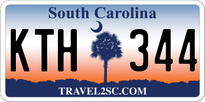 SC license plate KTH344