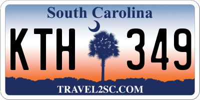 SC license plate KTH349