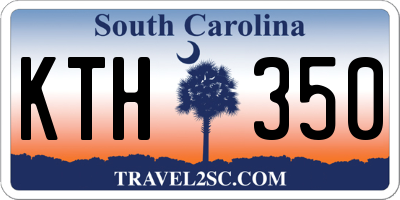 SC license plate KTH350