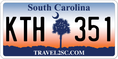 SC license plate KTH351