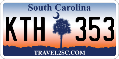 SC license plate KTH353