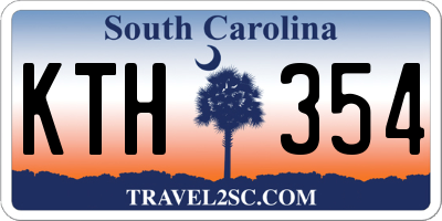 SC license plate KTH354